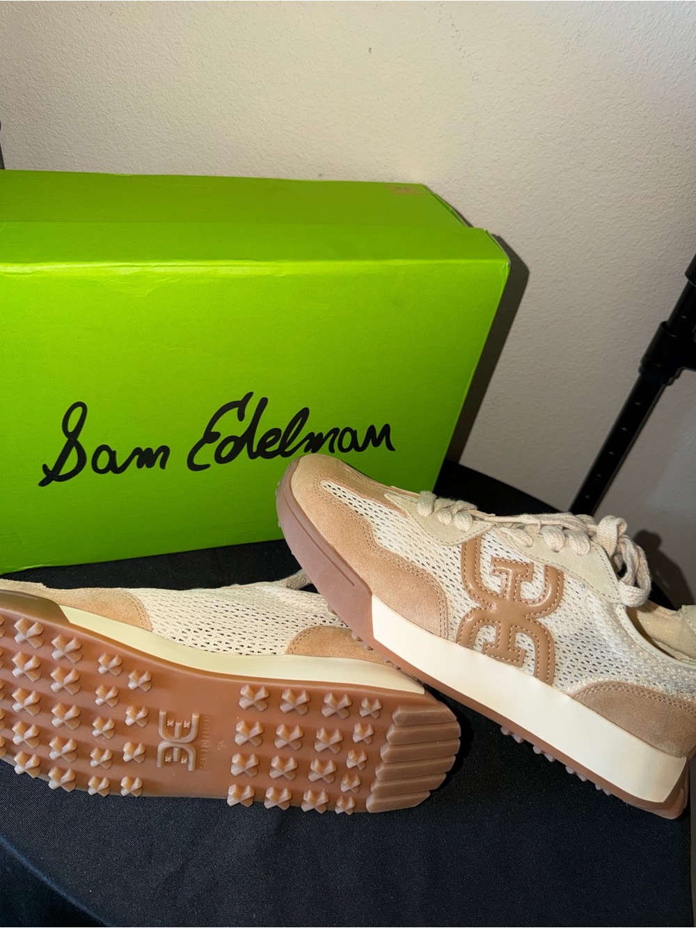 NIB 🍂 Sam Edelman Langley Suede Mesh Sneakers Sz 8